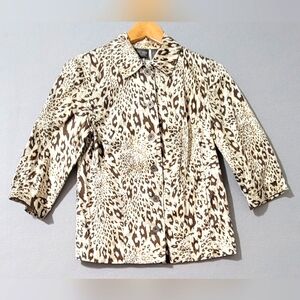 Chico's Additions cheetah with silver‎ accent, Chicos size 0(Small)